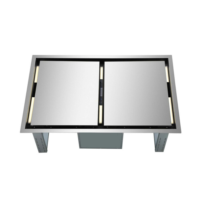 Forno Arezzo 44-Inch Recessed Ceiling Range Hood, Dual Motors, 1200 CFM, Hybrid Filters, Remote Control Stainless FRHRE531244 Picture 1