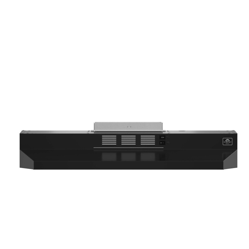 Forno Cappa 30″ Under Cabinet Range Hood in , 200 CFM, Convertible Black FRHUC520030BLK Picture 1